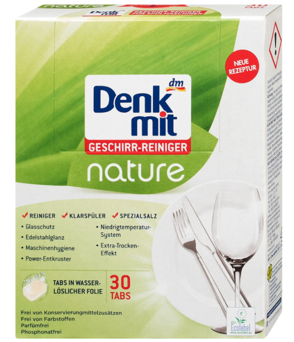 Таблетки для посудомийки Denkmit Nature 30 шт