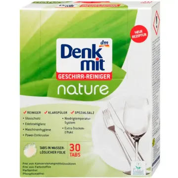 Таблетки для посудомийки Denkmit Nature, 30 шт