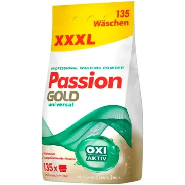 Універсальний пральний порошок Passion Gold Universal 8.1 кг (135 прань)