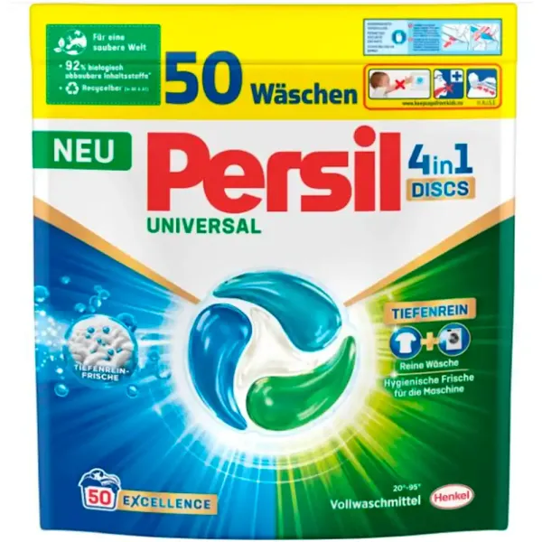 Капсули для прання універсальні Persil Discs 4 в 1 Universal, 50 шт