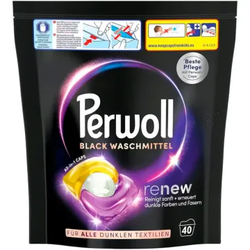 Капсули для прання чорних тканин Perwoll Renew Black, 40 шт