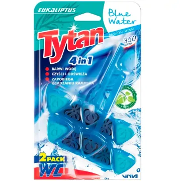 Підвісний блок для унітазу Tytan Blue Water Eukaliptus, 2 шт х 40 г
