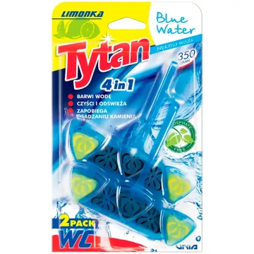 Підвісний блок для унітазу Tytan Blue Water Limonka, 2 шт х 40 г