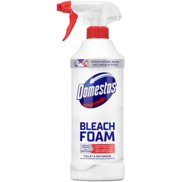 Піна для чищення унітазу та ванної кімнати Domestos Bleach Foam, 435 мл
