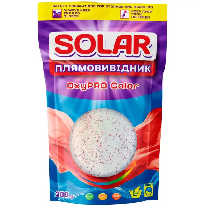 Кисневий плямовивідник для кольорового SOLAR OXYPRO COLOR 200 г