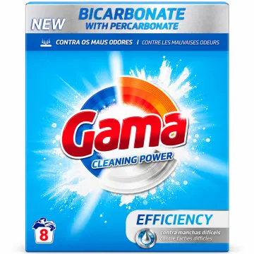 Порошок для прання Gama Cleaning Power з бікарбонатом, 475 г (8 прань)