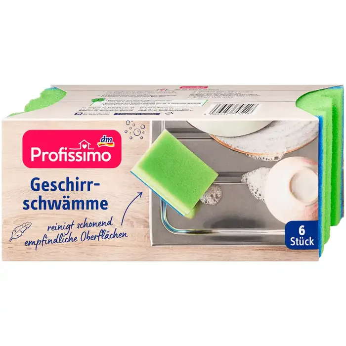Губки для кухні DM Profissimo Geschirrschwämme, 6 шт
