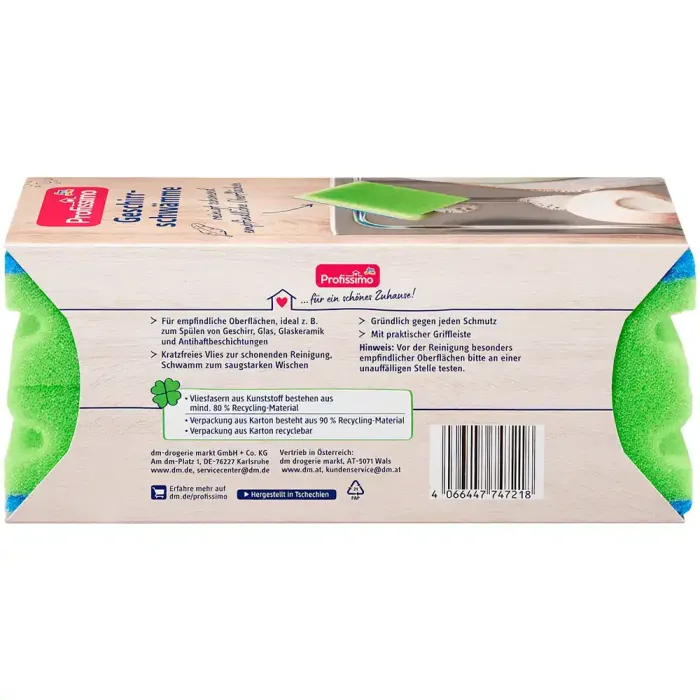 Губки для кухні DM Profissimo Geschirrschwämme, 6 шт
