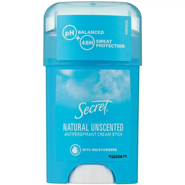 Кремовий дезодорант-антиперспірант Secret Naturel Unscented, 40 мл