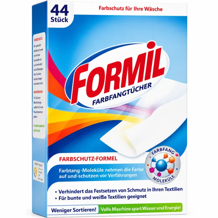Серветки для прання Formil Farbfangtucher для захисту кольору, 44 шт.