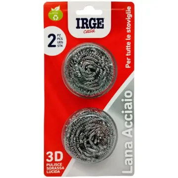 Шкребок металевий для миття посуду Irge 3D, 2 шт