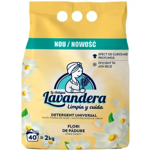 Пральний порошок Lavandera Flores Silvestres, 2 кг (40 прань)