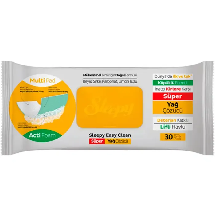 Вологі серветки для прибирання кухні Sleepy Easy Clean Kitchen, 30 шт