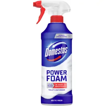 Піна для чищення унітазу та ванни Domestos Power Foam Arctic Fresh, 435 г