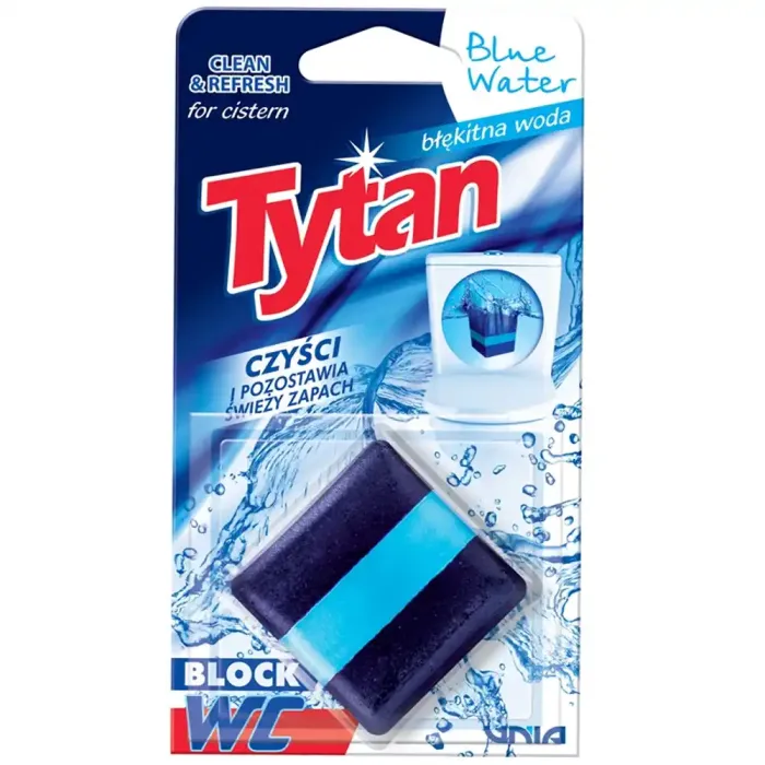 Таблетка для бачка унітазу Tytan Blue Water, 1 шт, 50 г