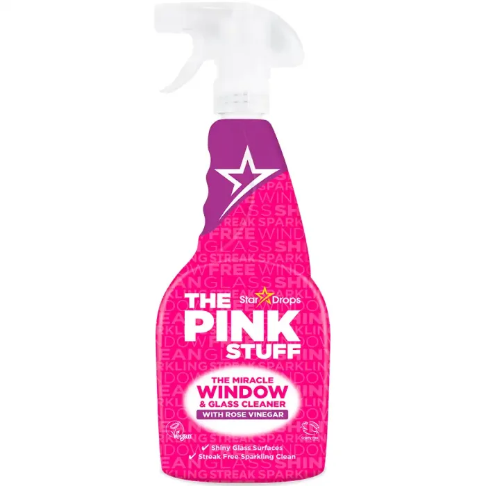Спрей для миття вікон та дзеркал The Pink Stuff, 750 мл