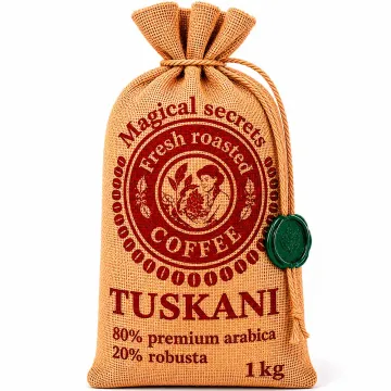 Кава в зернах Tuskani 80% арабіка 20% робуста, 1 кг