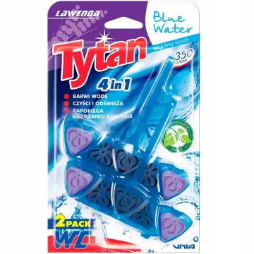 Підвісний блок для унітазу Tytan Blue Water Lawenda, 2 шт х 40 г