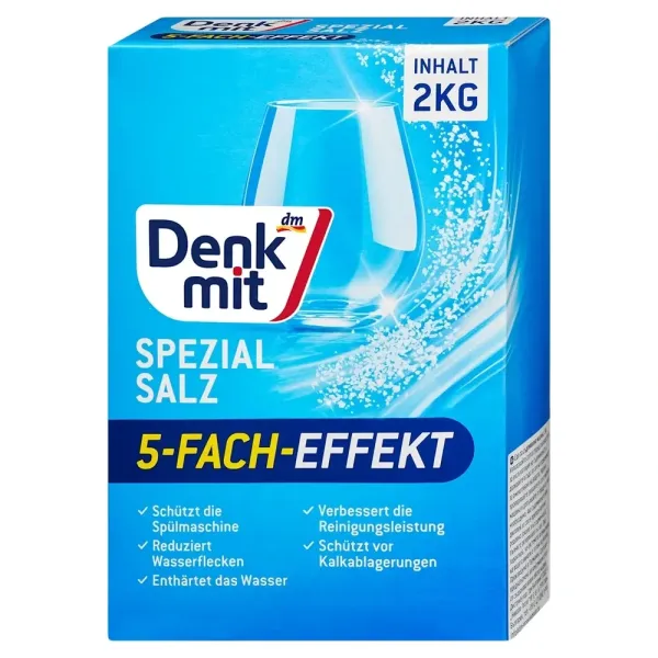 Сіль для посудомийних машин Denkmit Spezialsalz, 2 кг