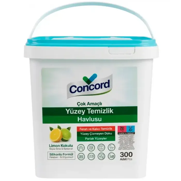 Вологі серветки для прибирання Concord Limon, 300 шт