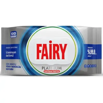 Вологі серветки для прибирання антибактеріальні Fairy Platinum, 100 шт