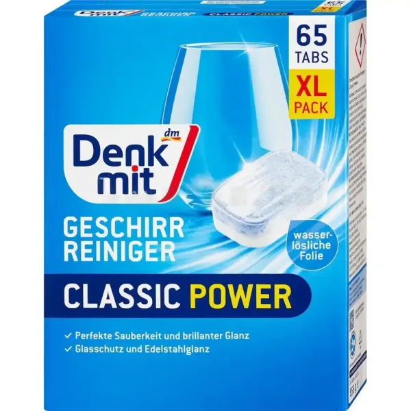 Таблетки для посудомийки Denkmit Classic Power (65 шт)