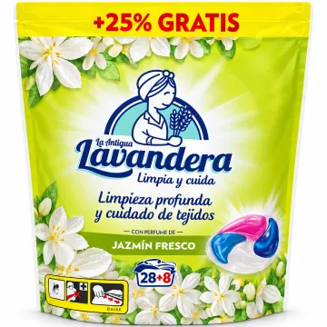 Капсули для прання Lavandera 4в1 Jazmіn Fresco універсальні, 36 шт (28+8)