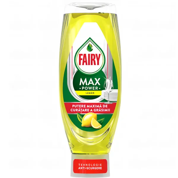 Гель для миття посуду Fairy MAX Power Lemon, 730 мл