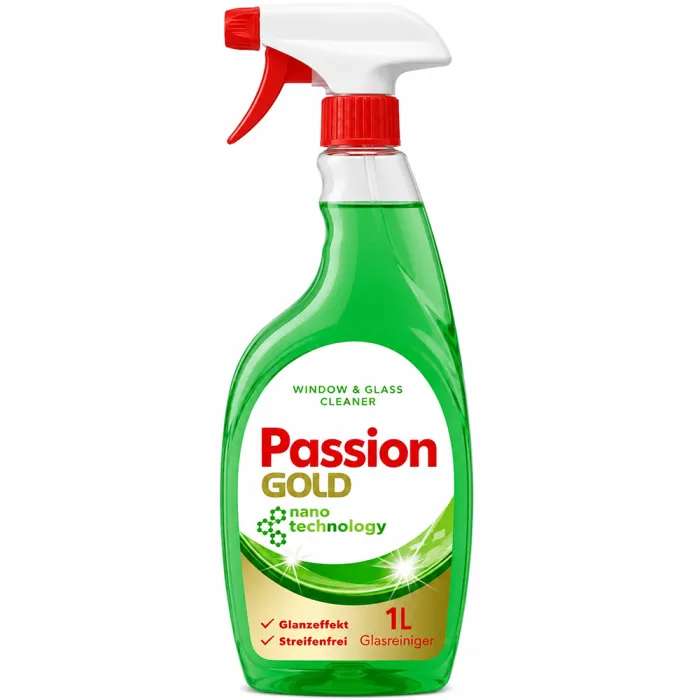 Засіб для миття вікон та дзеркал Passion Gold, 1 л