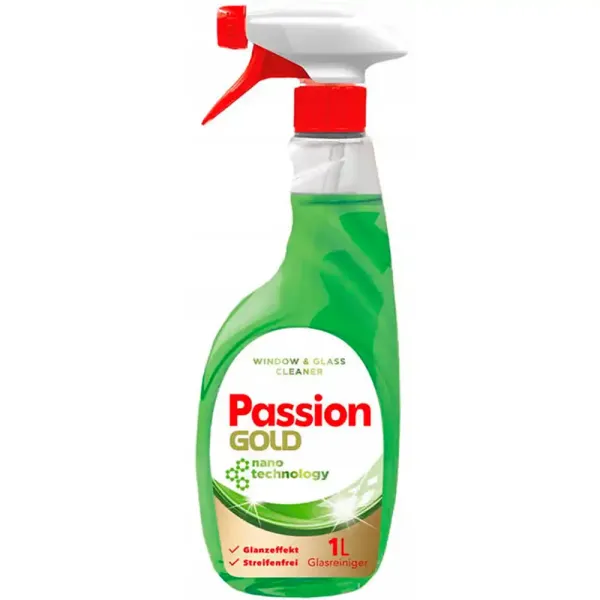 Засіб для миття вікон та дзеркал Passion Gold, 1 л