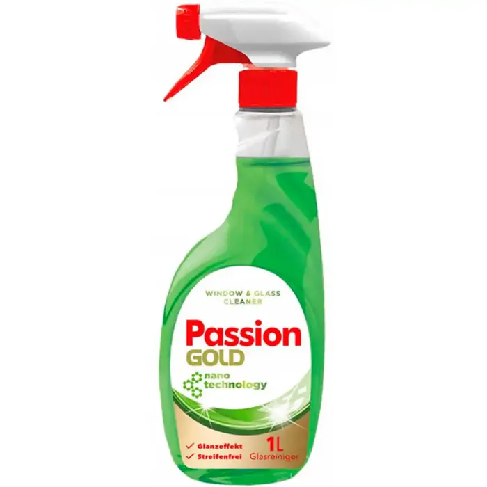 Засіб для миття вікон та дзеркал Passion Gold, 1 л